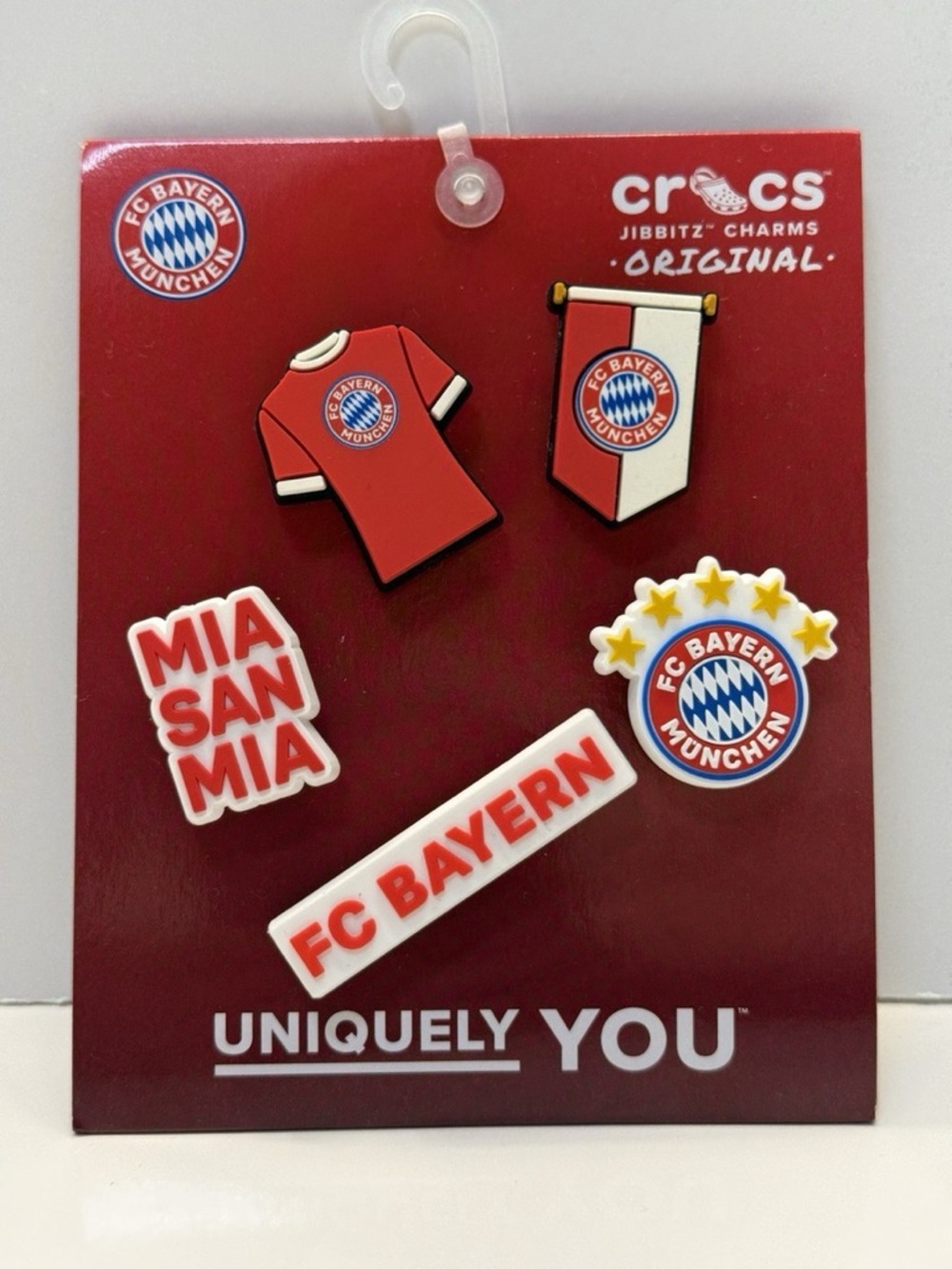 NWT Crocs Uniquely YOU Jibbitz Authentic Shoe Charms FC Bayern Munchen Pack of 5